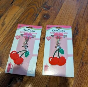Cherry Keychain Water Bottle‎ Charm